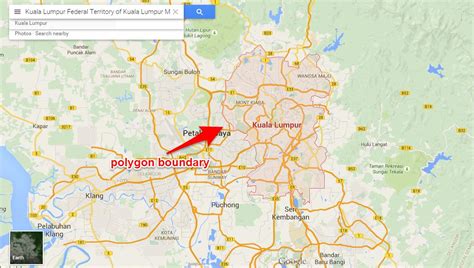 How do I get region / district polygon boundaries data from google Maps.
